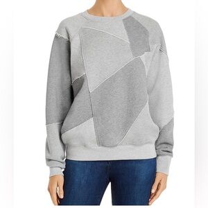 Frame Patchwork Fleece Sweatshirt XS